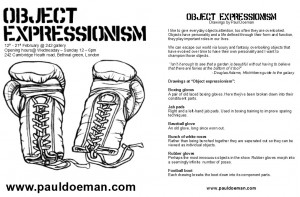 Object expressionism exhibition leaflet.