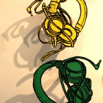 Drawings of headphones