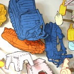 Drawings of a rucksack
