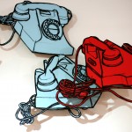 Drawings of a Bakerlite telephone